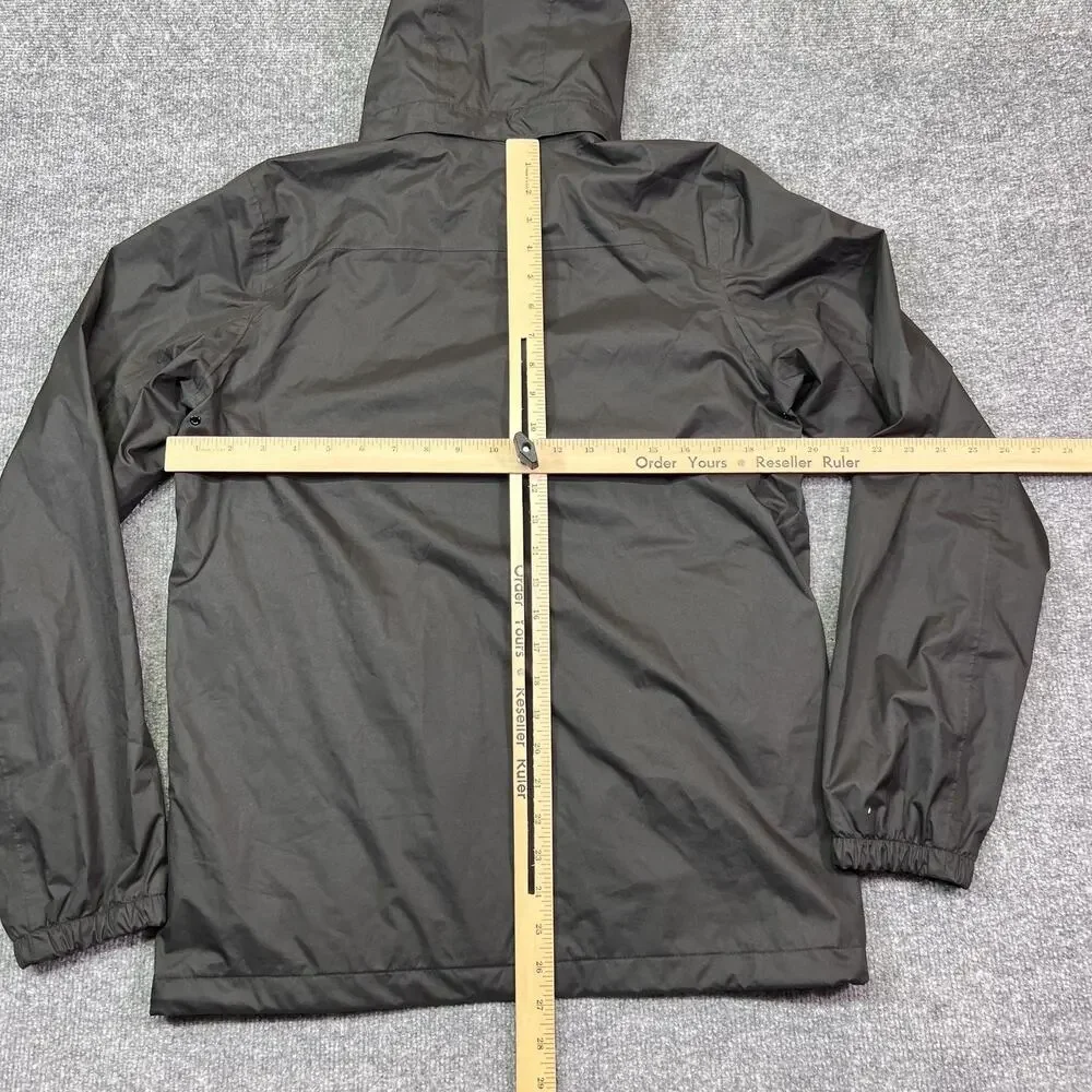 Helly Hansen Jacket Kids 16 Black Hooded Rain Coat Lightweight Mesh Lined